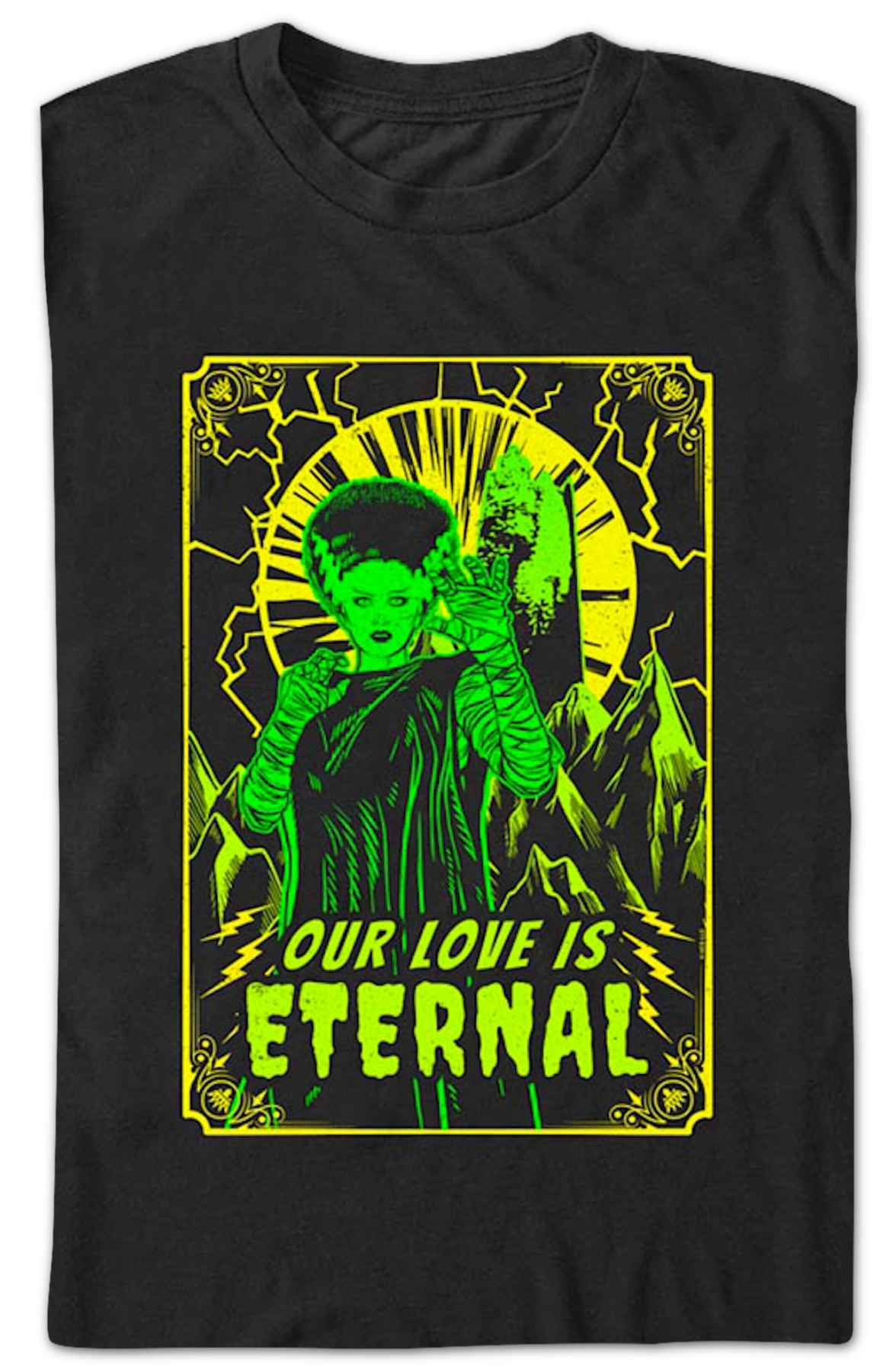 Our Love Is Eternal Bride Of Frankenstein T-Shirt product image 2