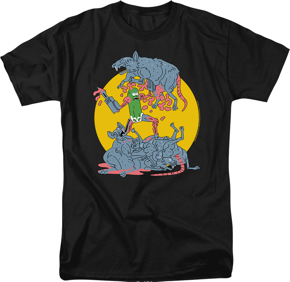 Pickle Rick Rat Slaughter And Morty T-Shirt product image 1