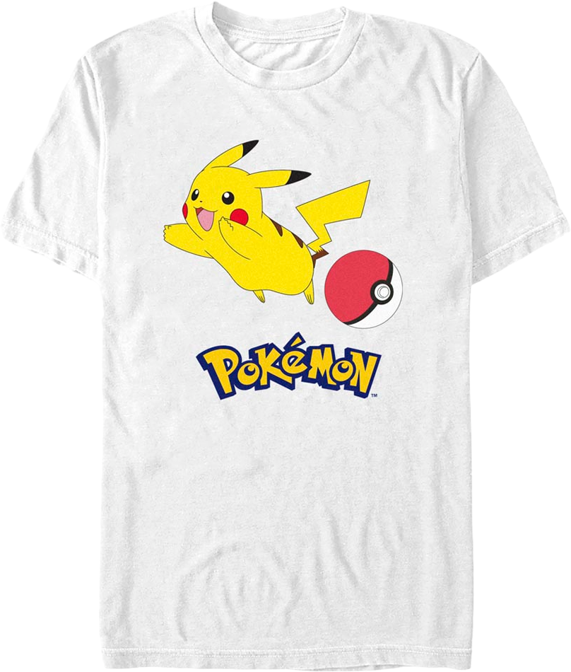 Pikachu Bouncing Pokemon T-Shirt product image 1