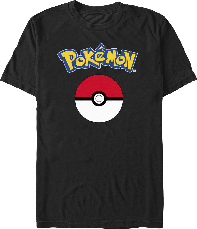 Poke Ball Logo Pokemon T-Shirt product image 1