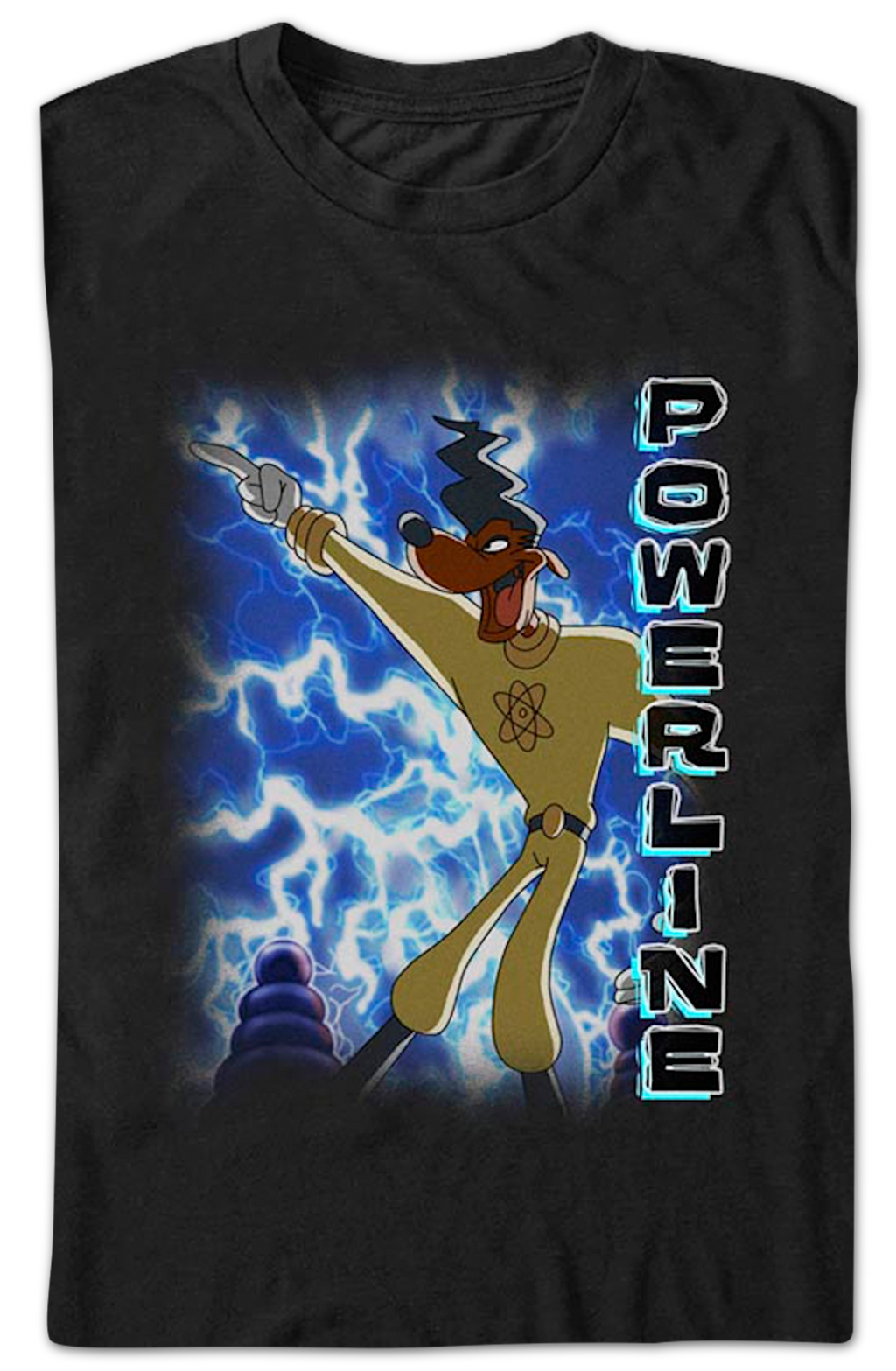 Powerline Lightning Bolts Goofy Movie T-Shirt product image 2