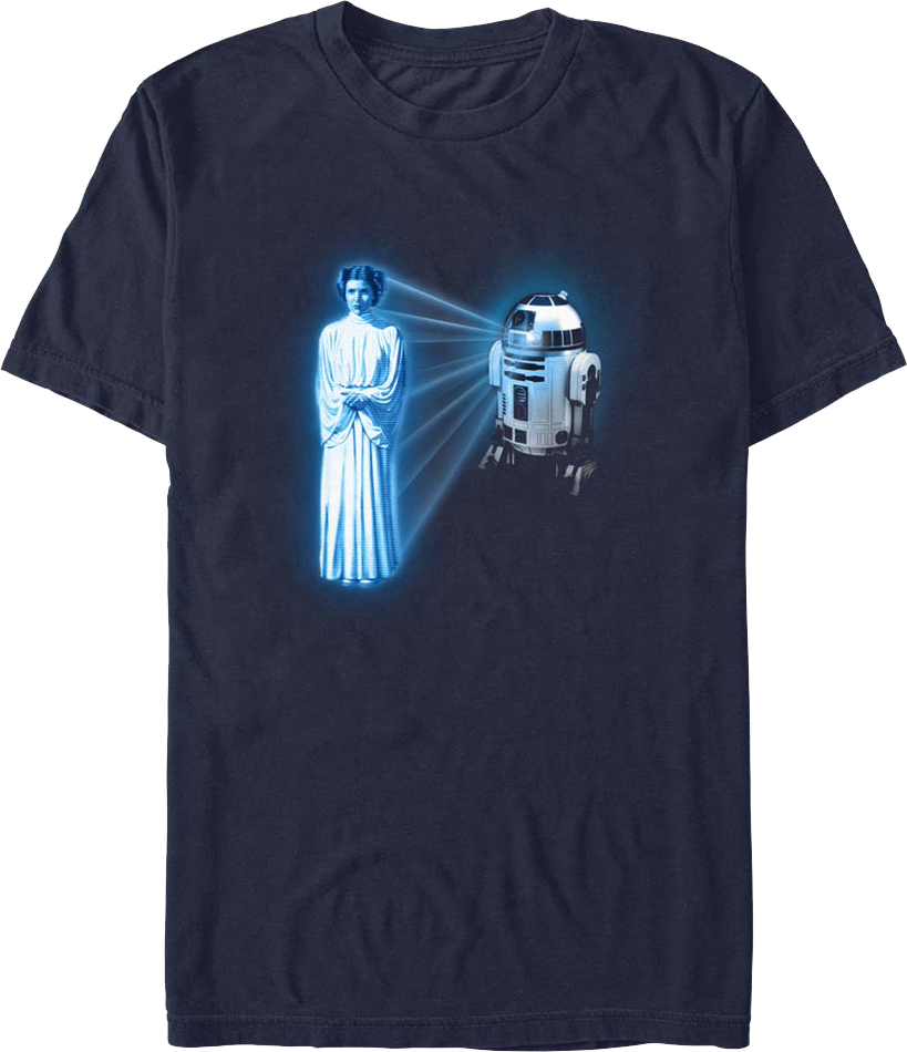Princess Leia Hologram Star Wars T-Shirt product image 1
