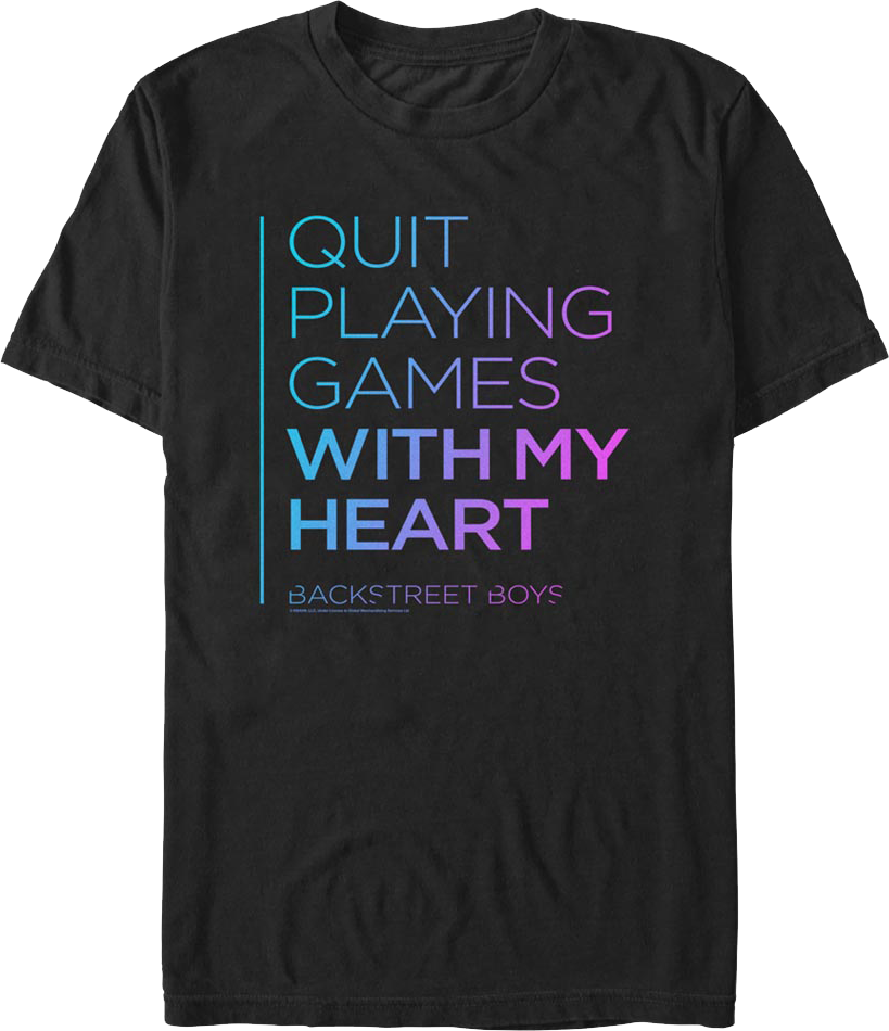 Quit Playing Games With My Heart Backstreet Boys T-Shirt product image 1