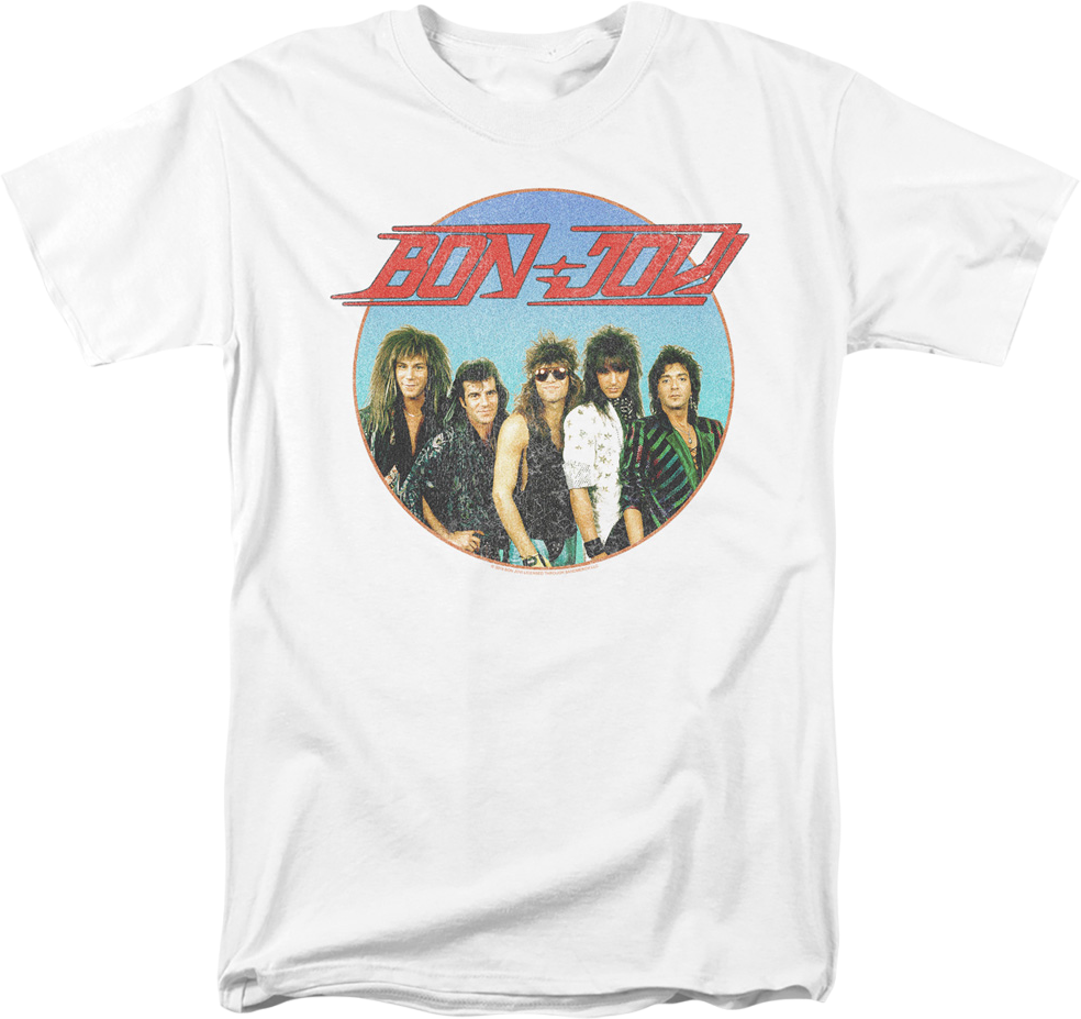 Retro Circle Bon Jovi T-Shirt product image 1