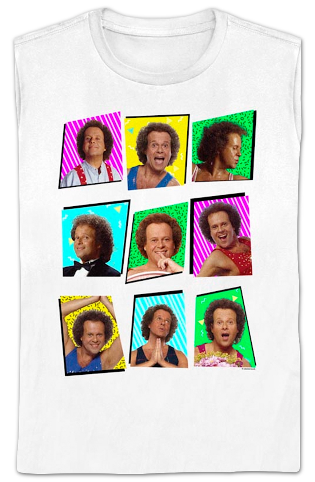 Womens Retro Collage Richard Simmons Shirt product image 2