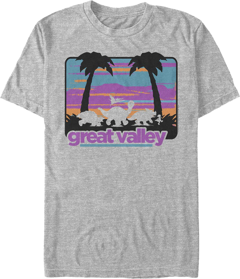 Retro Great Valley Silhouettes Land Before Time T-Shirt product image 1