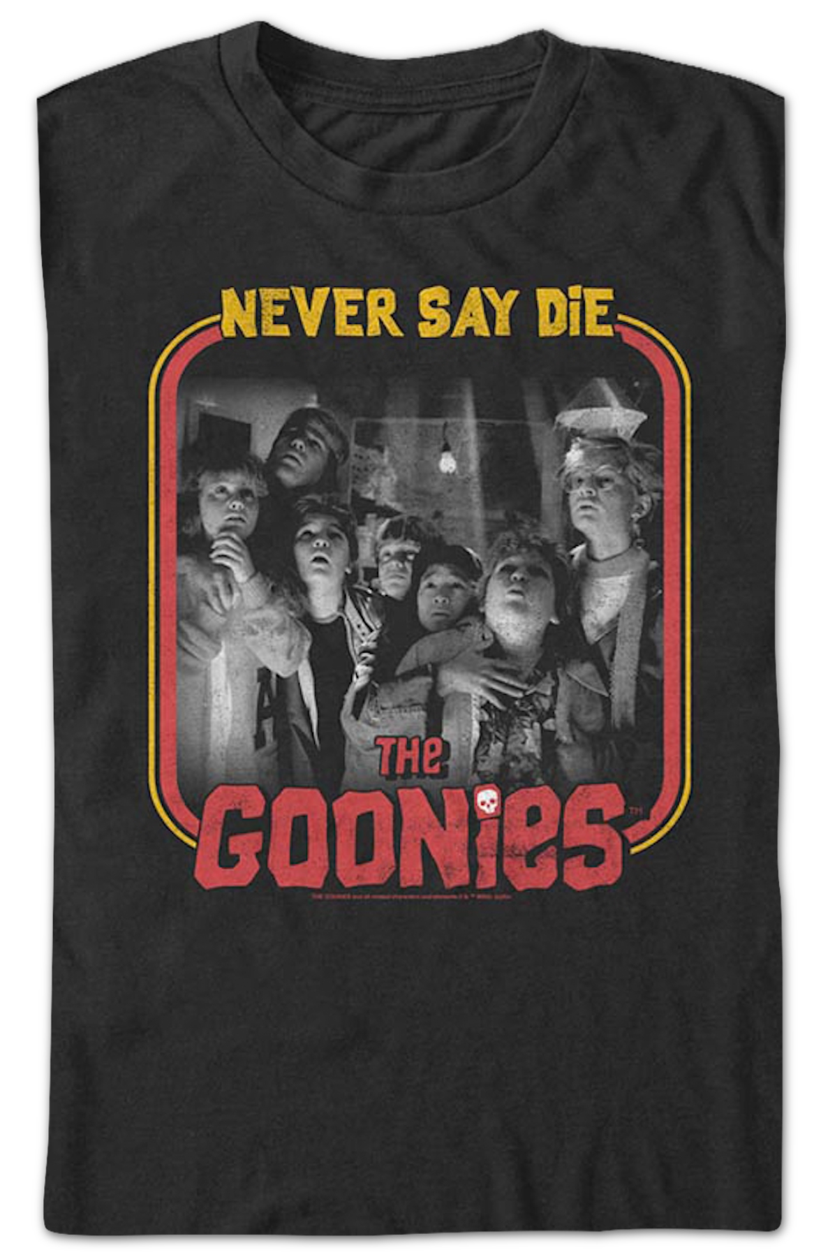 Retro Never Say Die Frame Goonies T-Shirt product image 2
