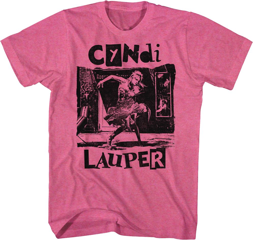 Retro Pink She's So Unusual Cyndi Lauper T-Shirt product image 1