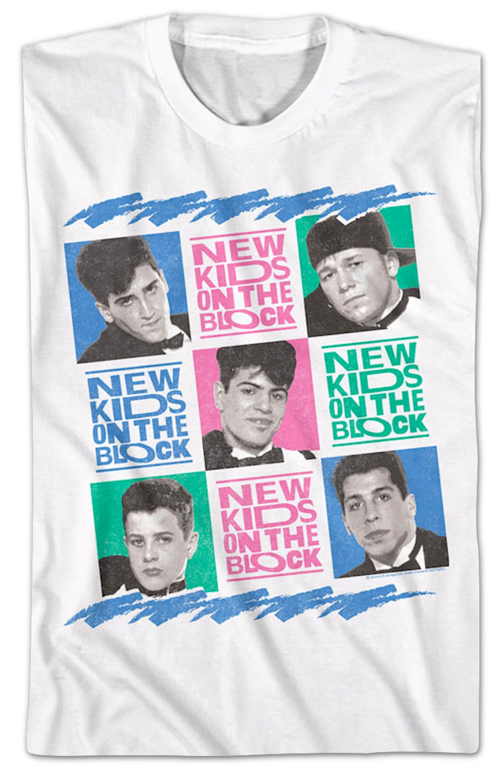 Retro Tuxes In Squares New Kids On The Block T-Shirt product image 2