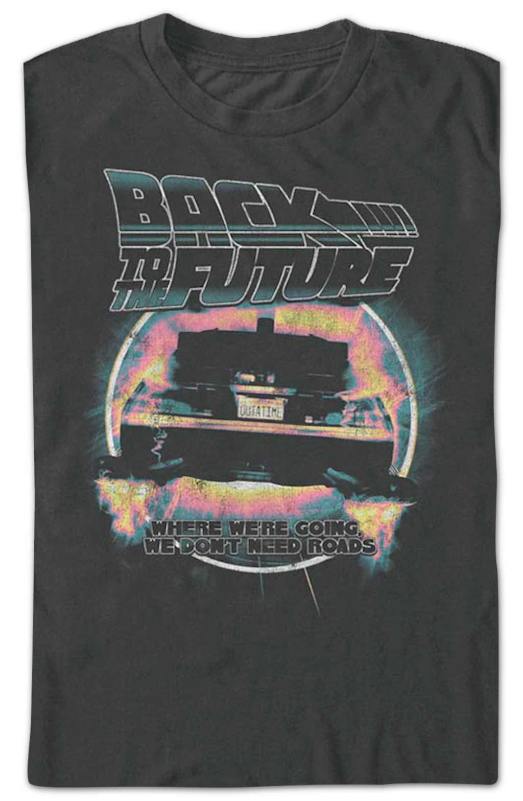 Retro We Don't Need Roads Back To The Future T-Shirt product image 2