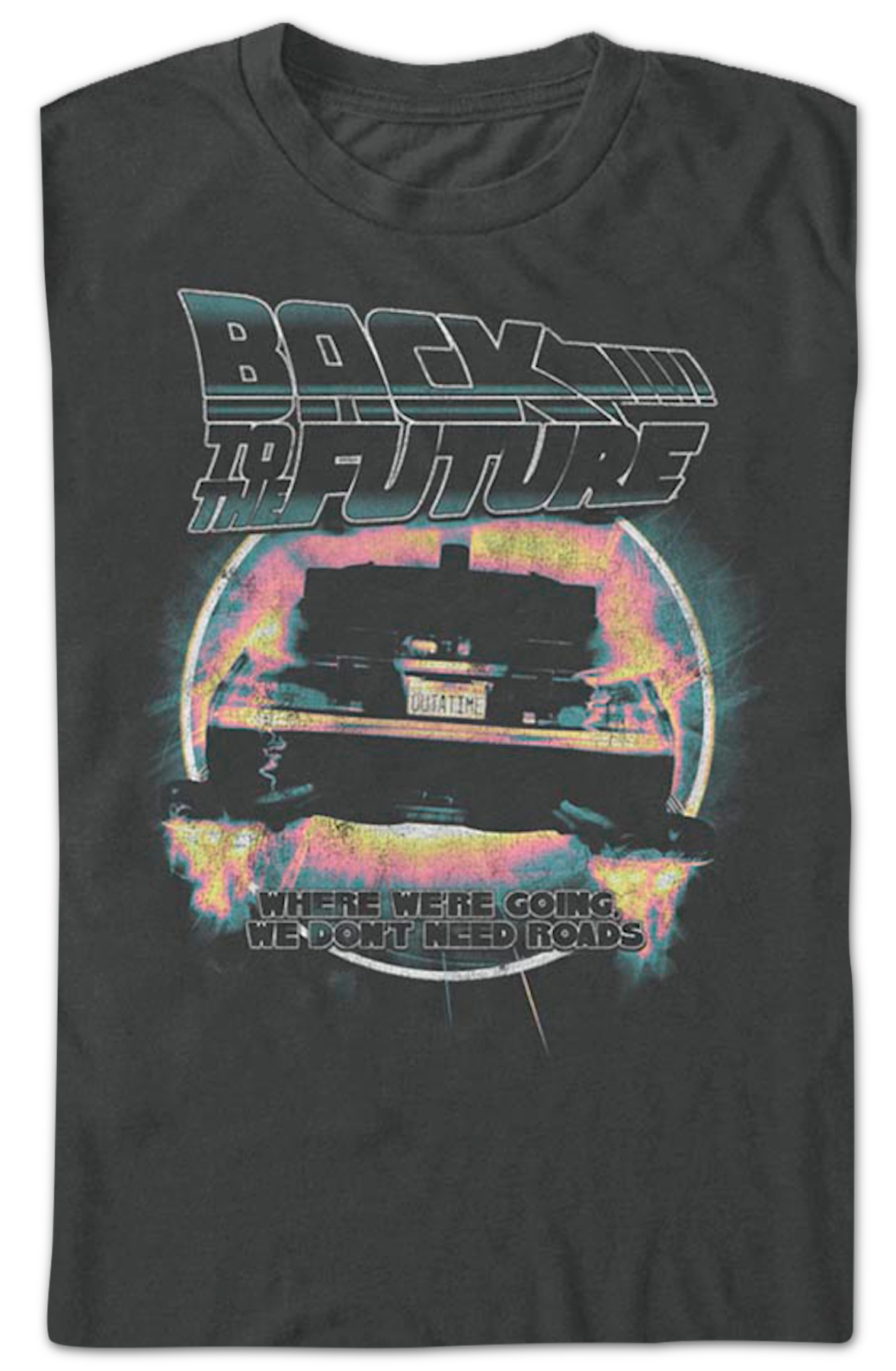 Retro We Don't Need Roads Back To The Future T-Shirt product image 2