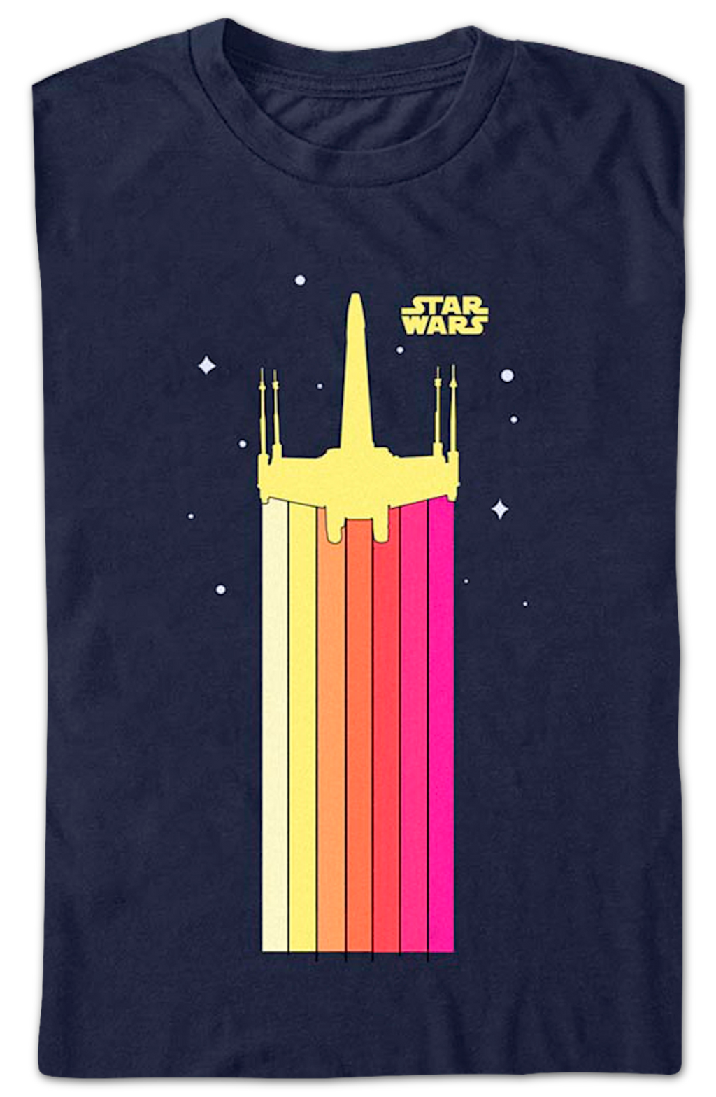 Retro X-Wing Trails Star Wars T-Shirt product image 2