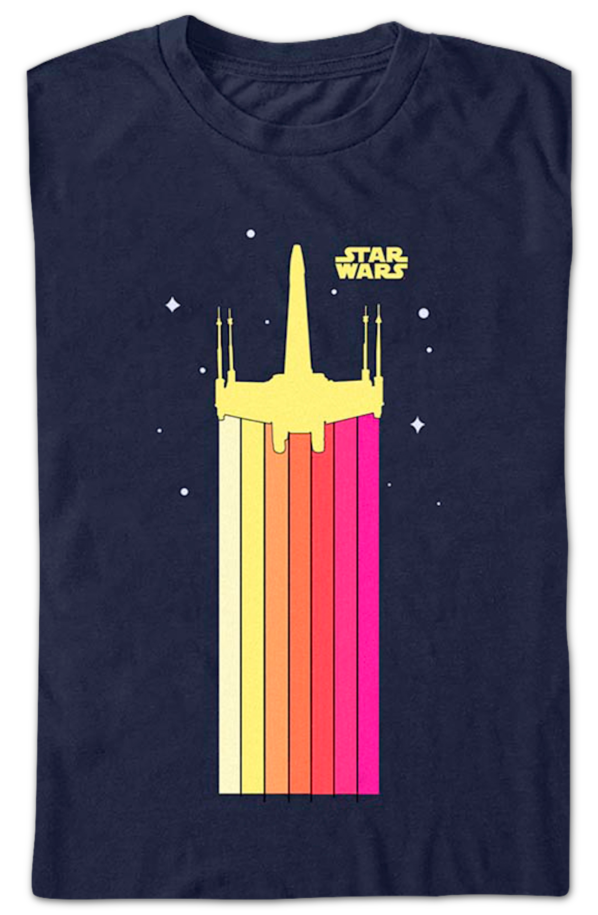 Retro X-Wing Trails Star Wars T-Shirt product image 2