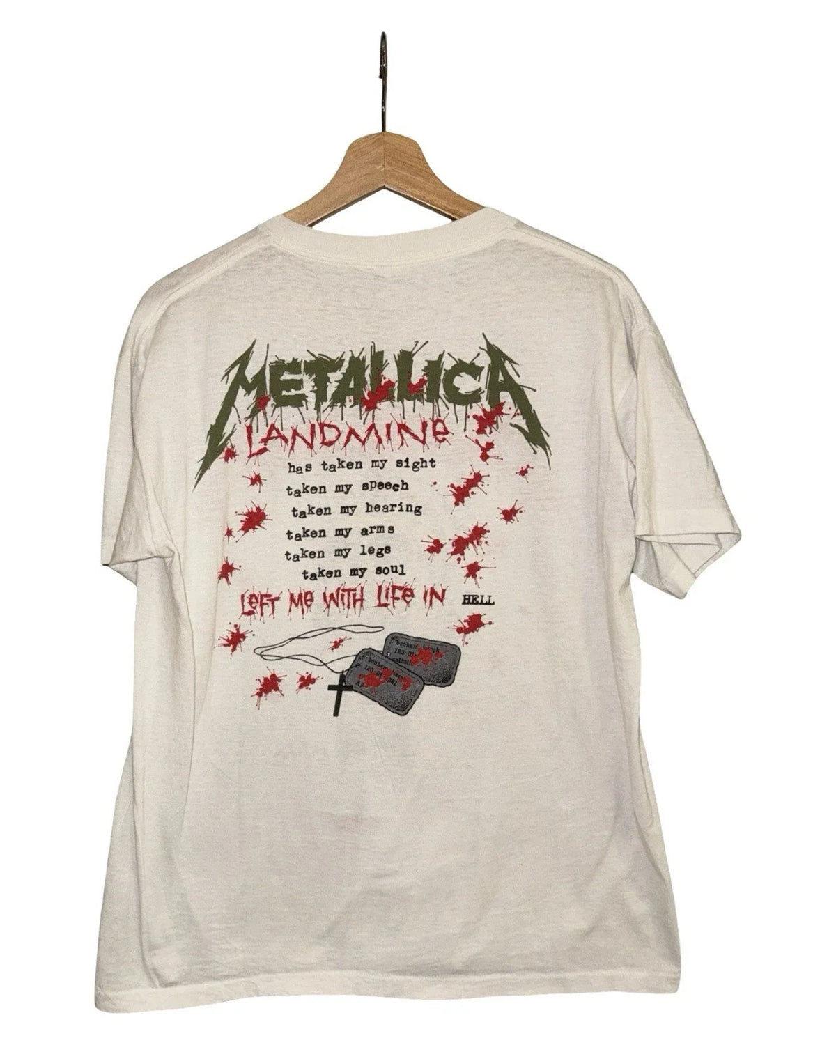 Vintage 1989 Metallica Pushead Landmine Tour Tee product image 2