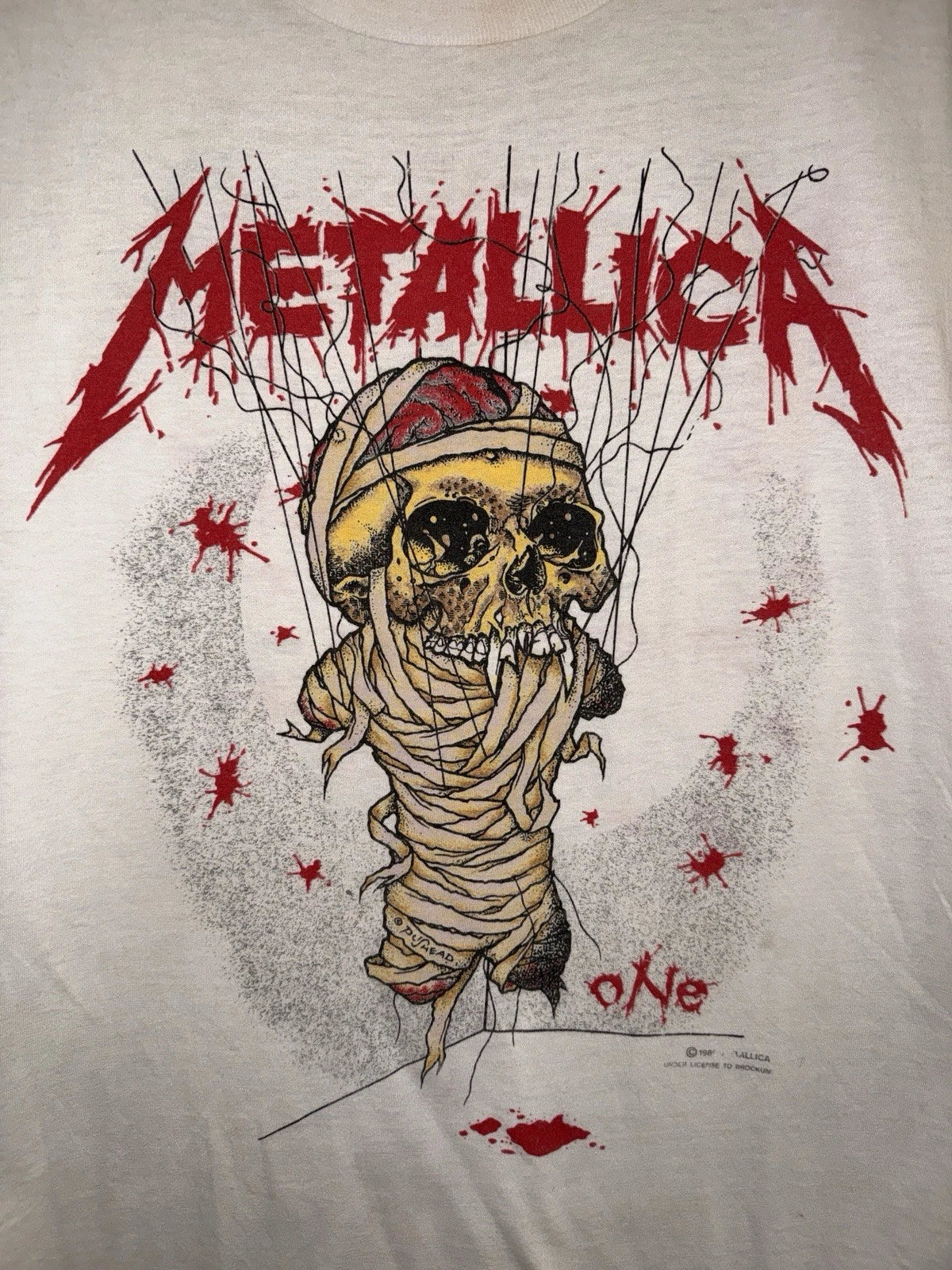 Vintage 1989 Metallica Pushead Landmine Tour Tee product image 3