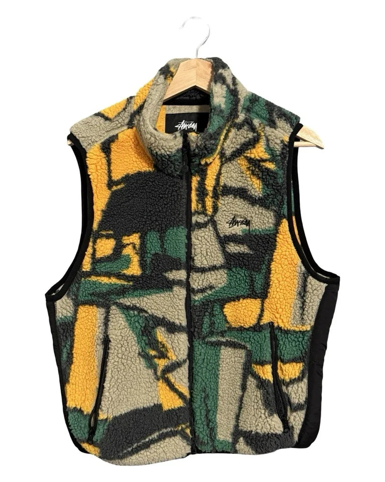 Rare Stussy Color Block Fleece Vest & Pants Set product image 2