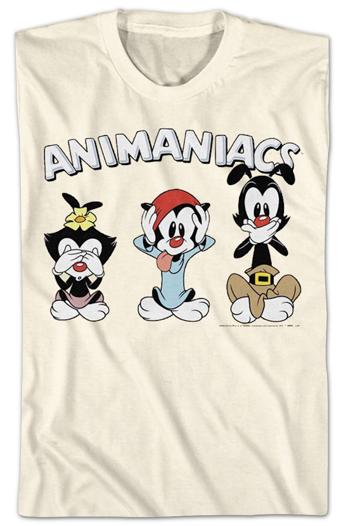 See No Evil Hear No Speak No Animaniacs T-Shirt product image 2