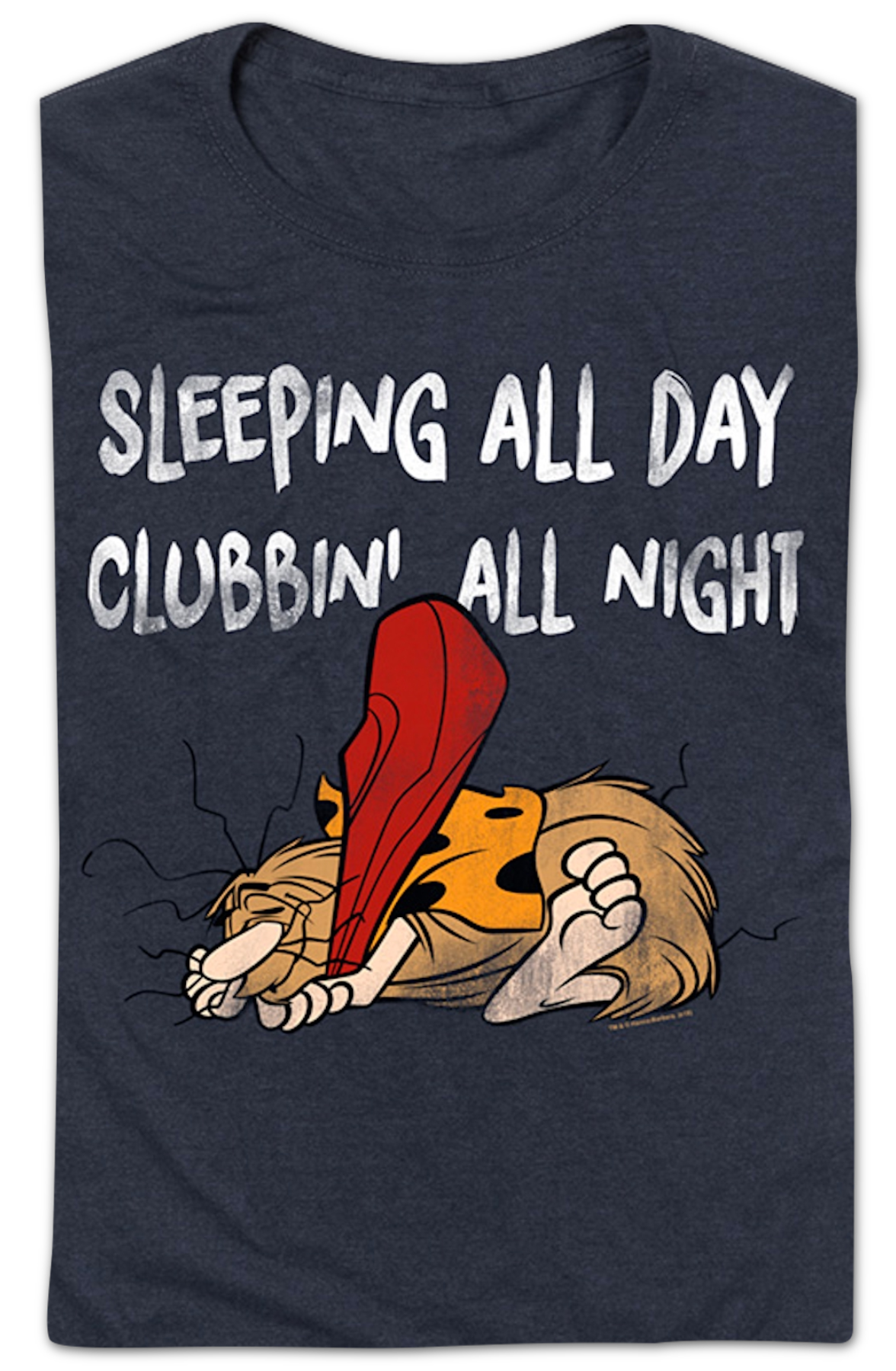 Sleeping All Day Clubbin' Night Captain Caveman T-Shirt product image 2