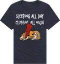 Sleeping All Day Clubbin' Night Captain Caveman T-Shirt product image 1