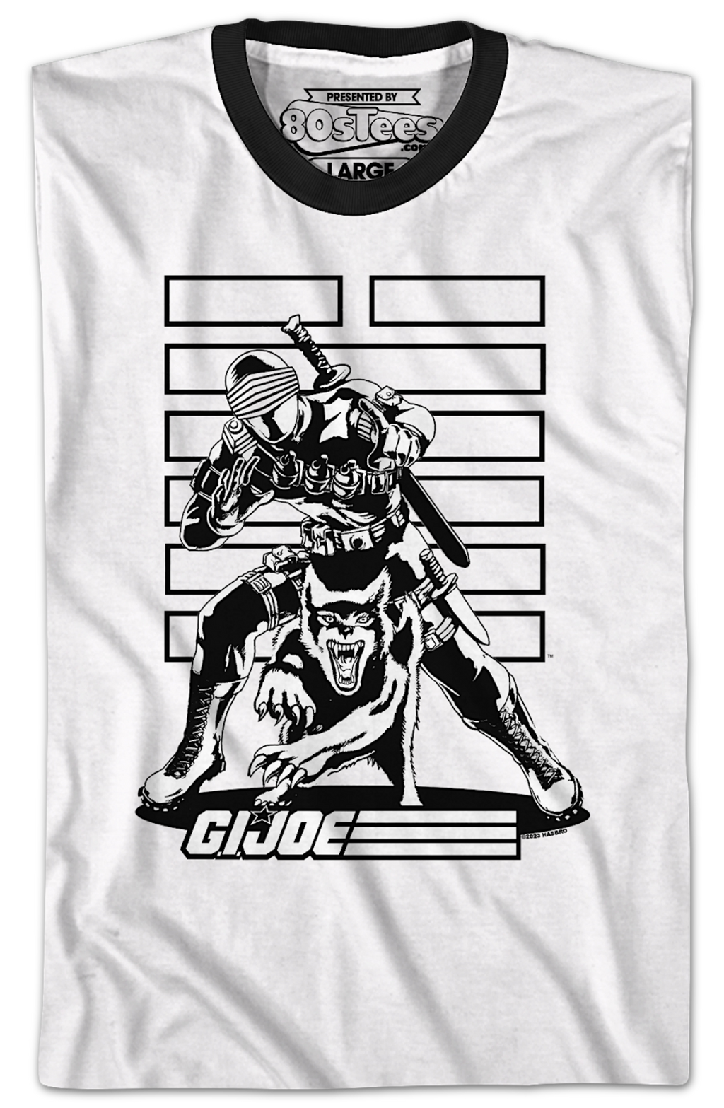Snake Eyes Noir GI Joe Ringer Shirt product image 2