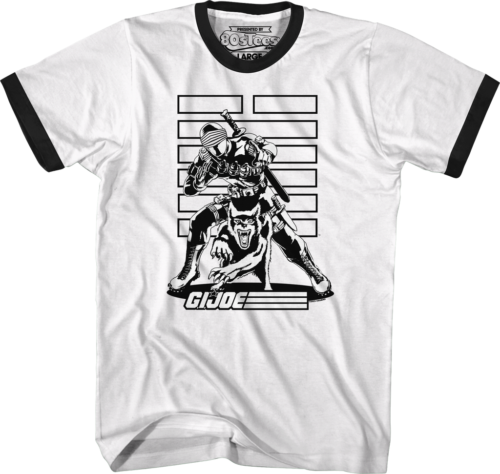 Snake Eyes Noir GI Joe Ringer Shirt product image 1