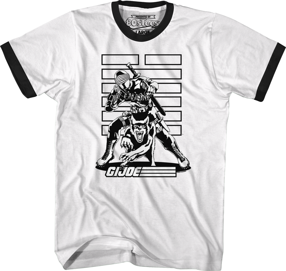Snake Eyes Noir GI Joe Ringer Shirt product image 1