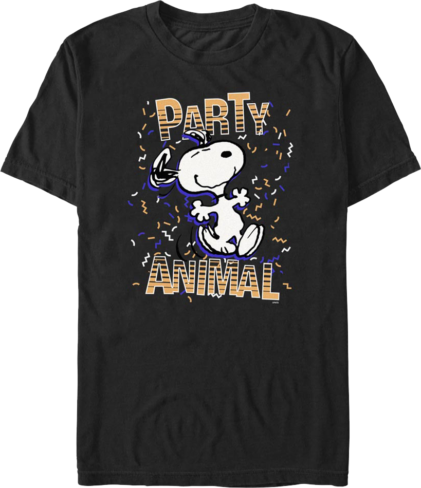 Snoopy Party Animal Peanuts T-Shirt product image 1