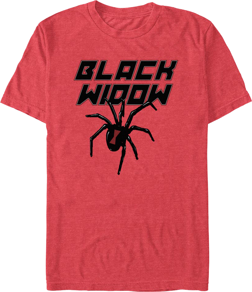 Spider Logo Black Widow Marvel Comics T-Shirt product image 1