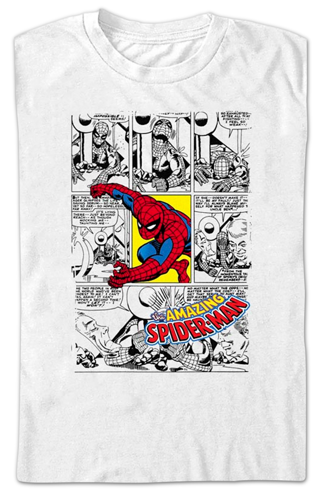 Spider-Man Comic Book Panels Marvel Comics T-Shirt product image 2