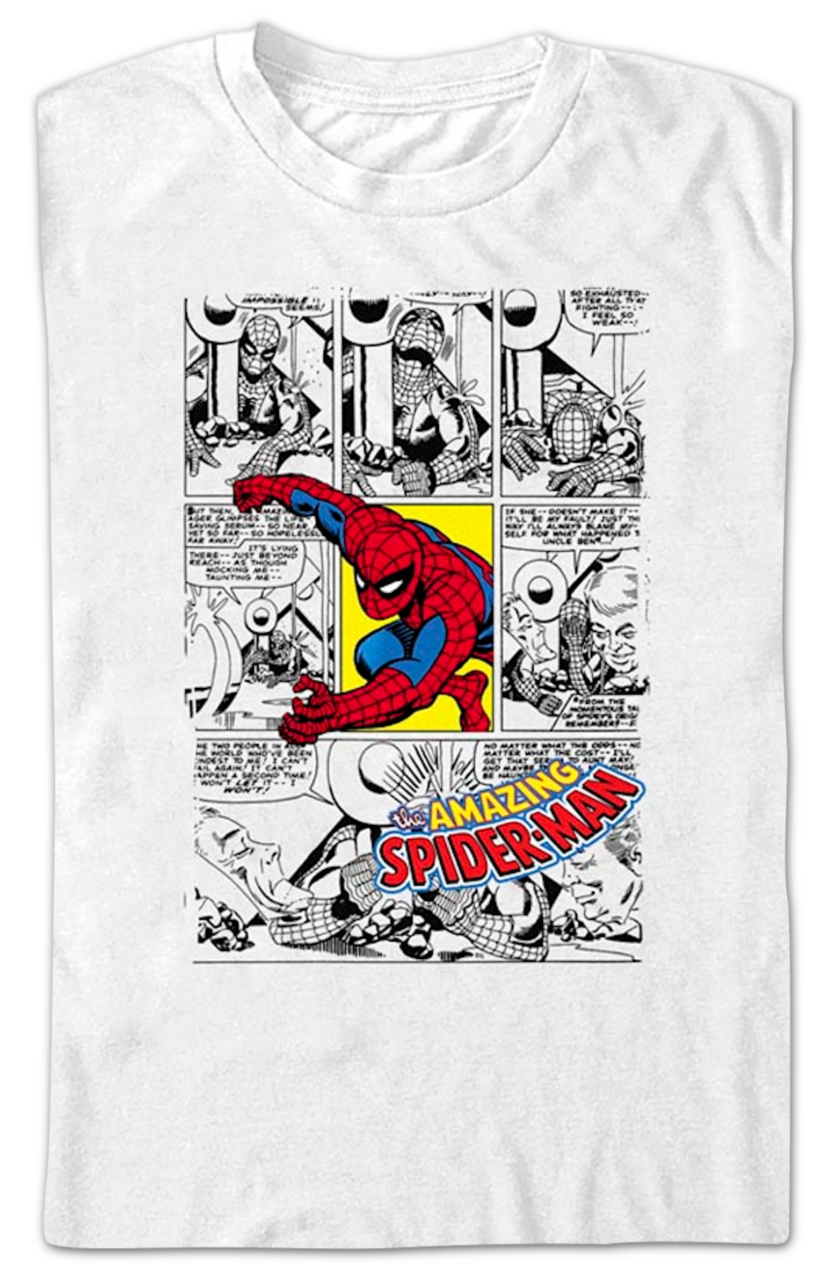 Spider-Man Comic Book Panels Marvel Comics T-Shirt product image 2