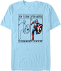 How To Draw Captain America Marvel Comics T-Shirt product image 1