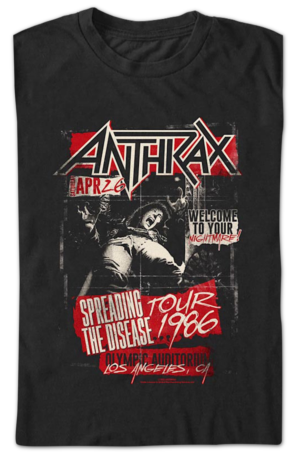 Spreading The Disease Tour 1986 Anthrax T-Shirt product image 2