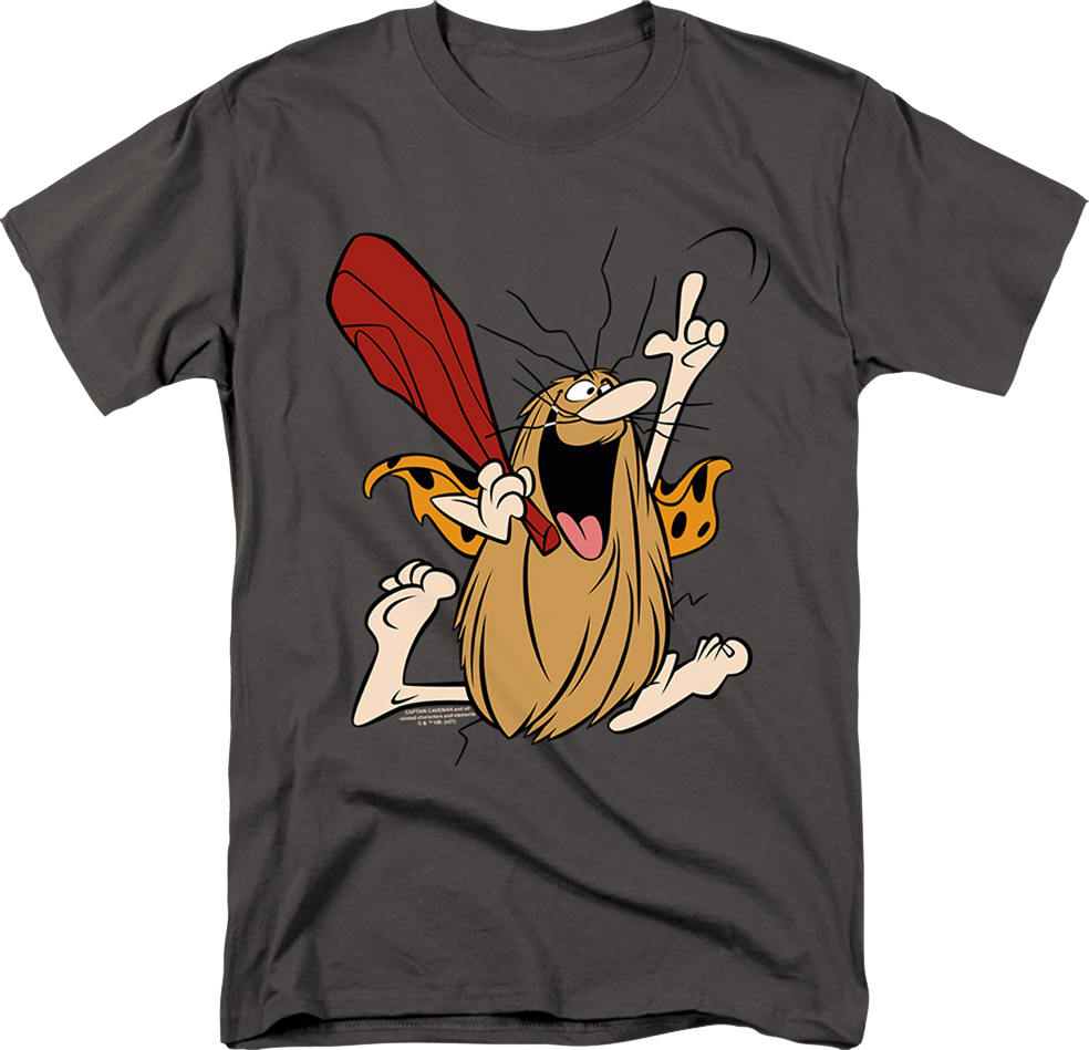Superhero Pose Captain Caveman T-Shirt product image 1