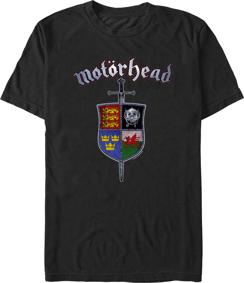 Sword & Shield Crest Motorhead T-Shirt product image 1