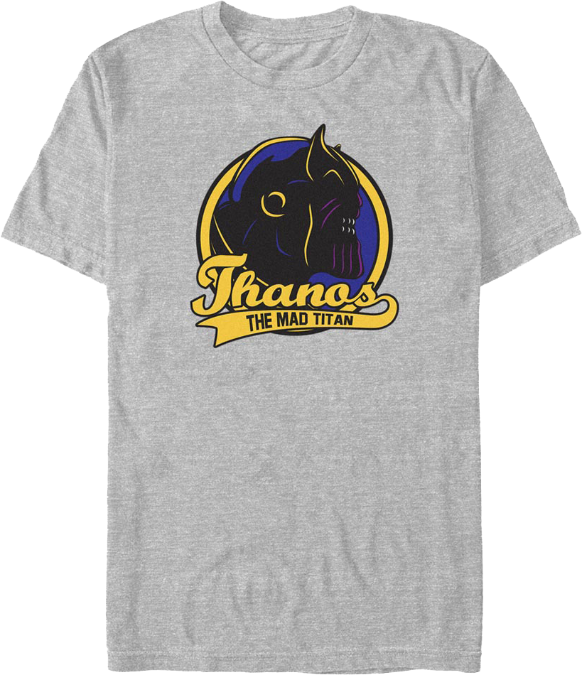 Thanos Mad Titan Logo Marvel Comics T-Shirt product image 1