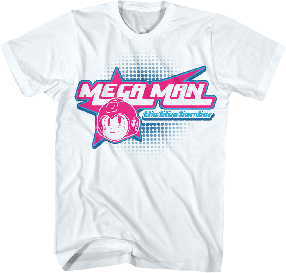 The Blue Bomber Star Logo Mega Man T-Shirt product image 1