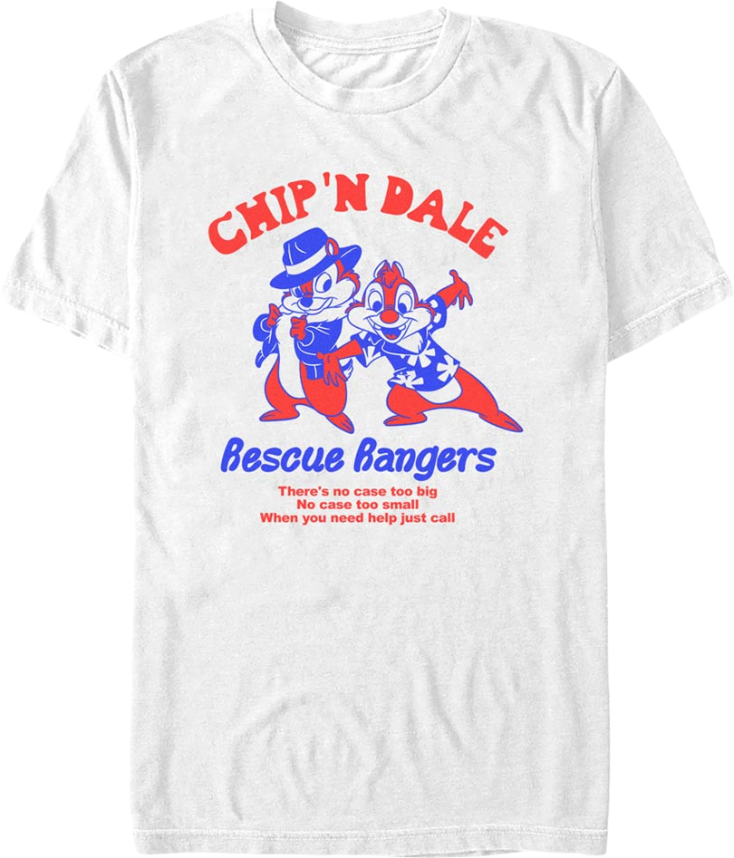 There's No Case Too Big Chip 'n Dale Rescue Rangers T-Shirt product image 1