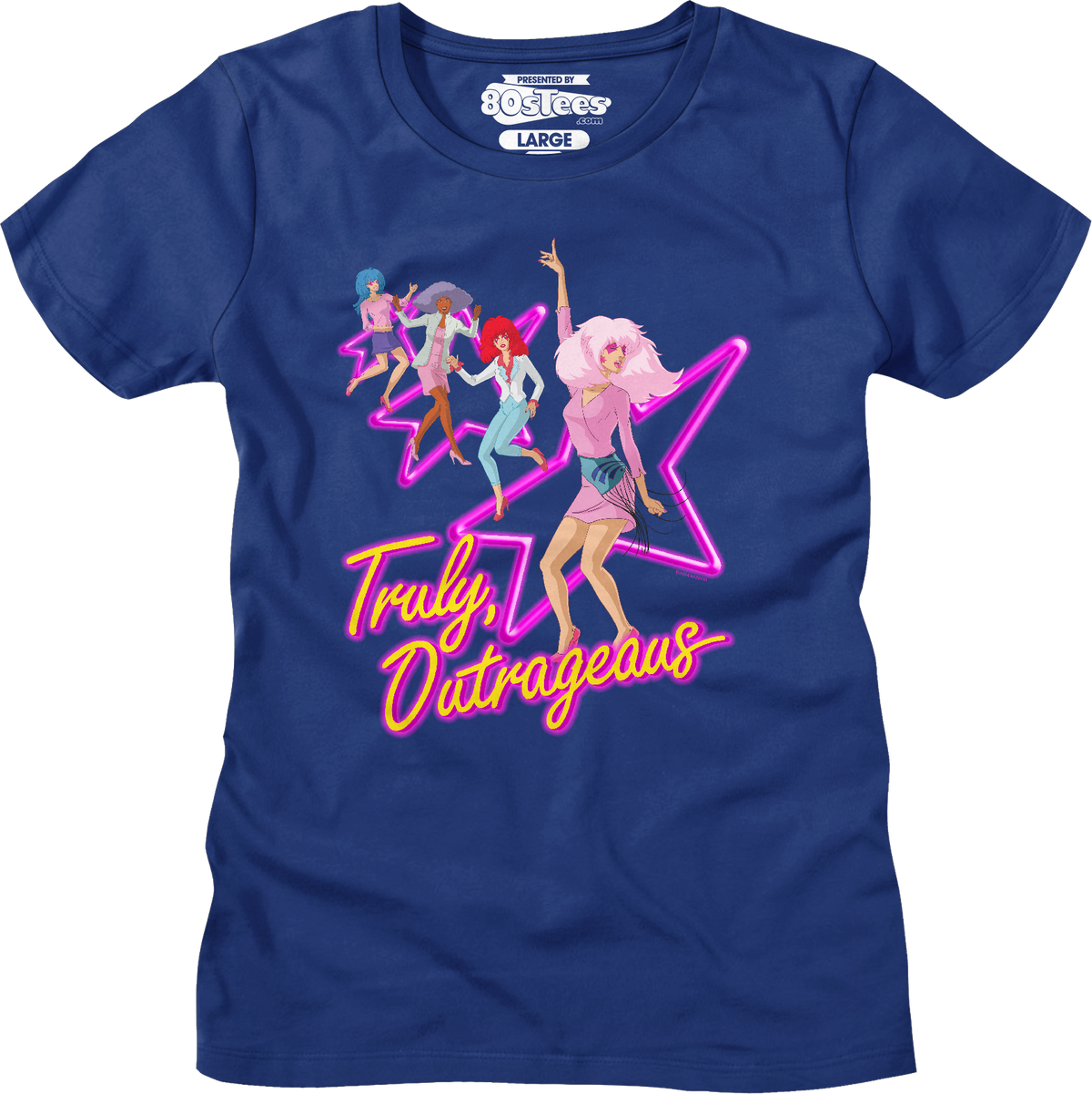 Truly Outrageous Rock Stars Jem And The Holograms T-Shirt product image 3