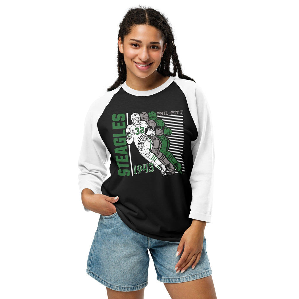 Phil-Pitt Steagles Football 1943 | Baseball Raglan Tee product image 2
