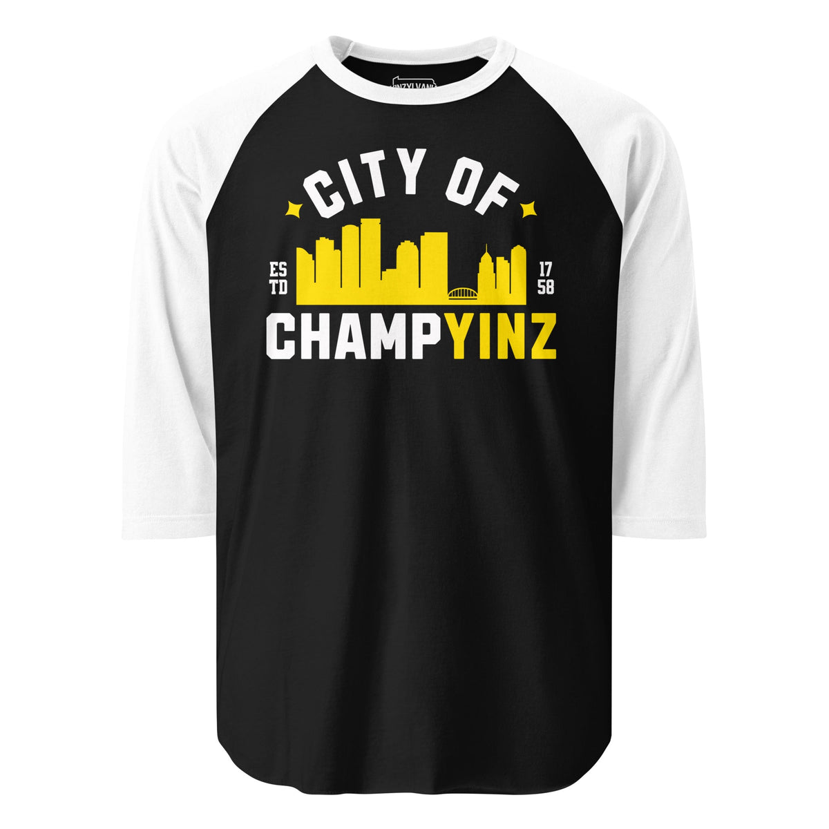 City of ChampYINZ | Baseball Raglan Tee product image 2