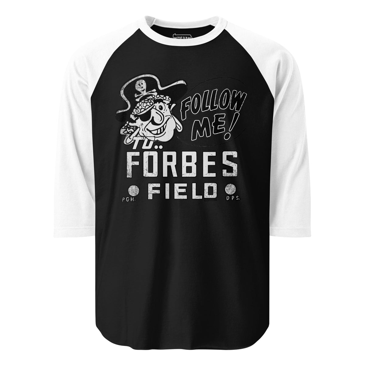 Follow Me to Forbes Field | Baseball Raglan Tee product image 1