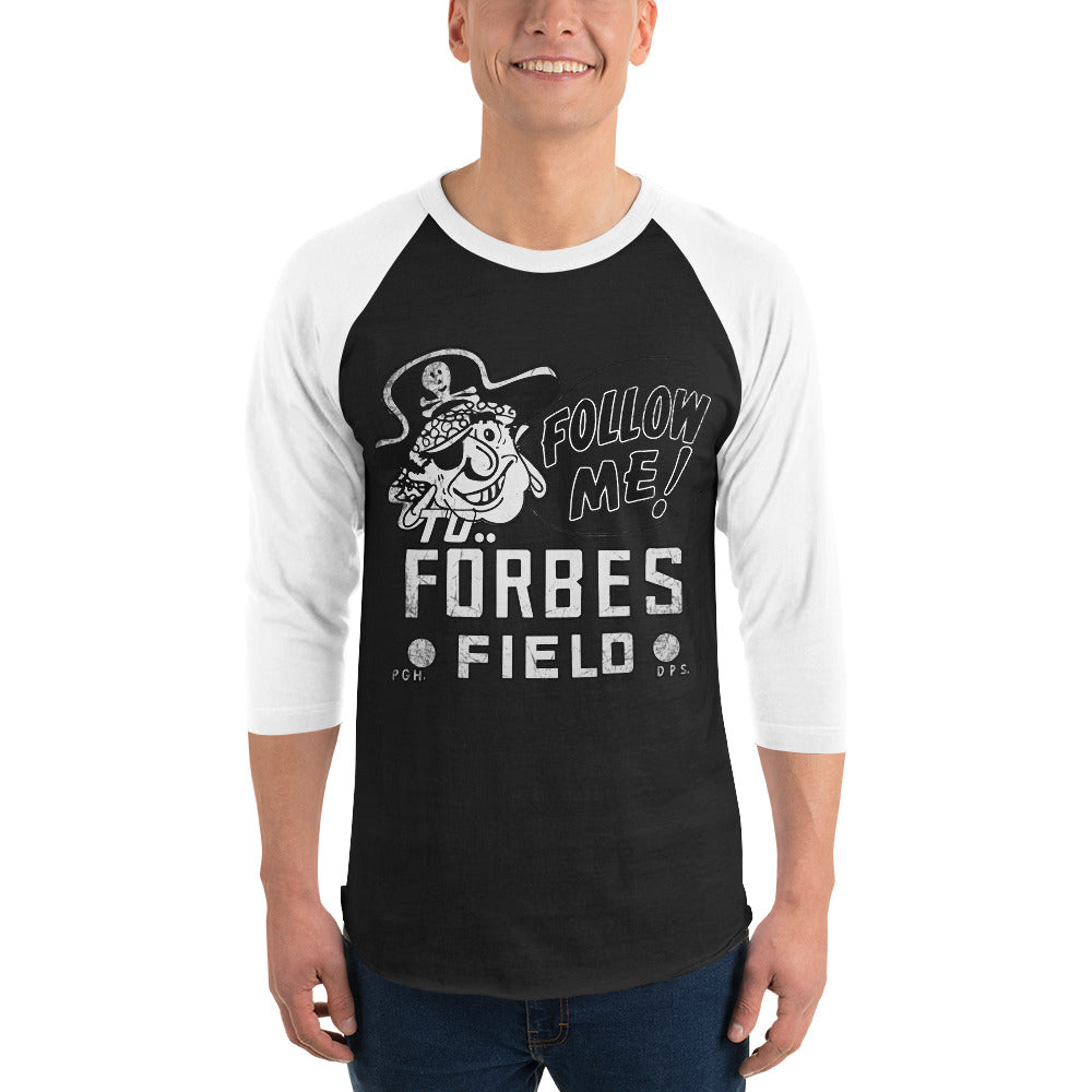 Follow Me to Forbes Field | Baseball Raglan Tee product image 2