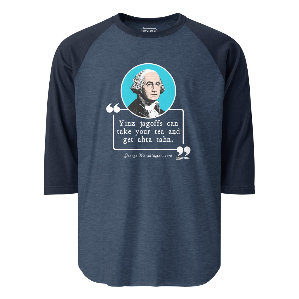 George Worshington Quote | Baseball Raglan Tee product image 6