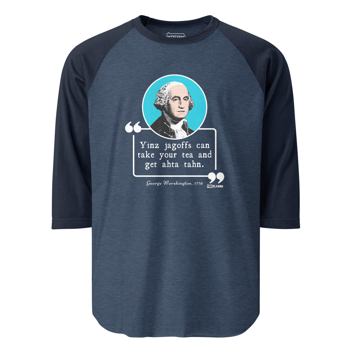 George Worshington Quote | Baseball Raglan Tee product image 6