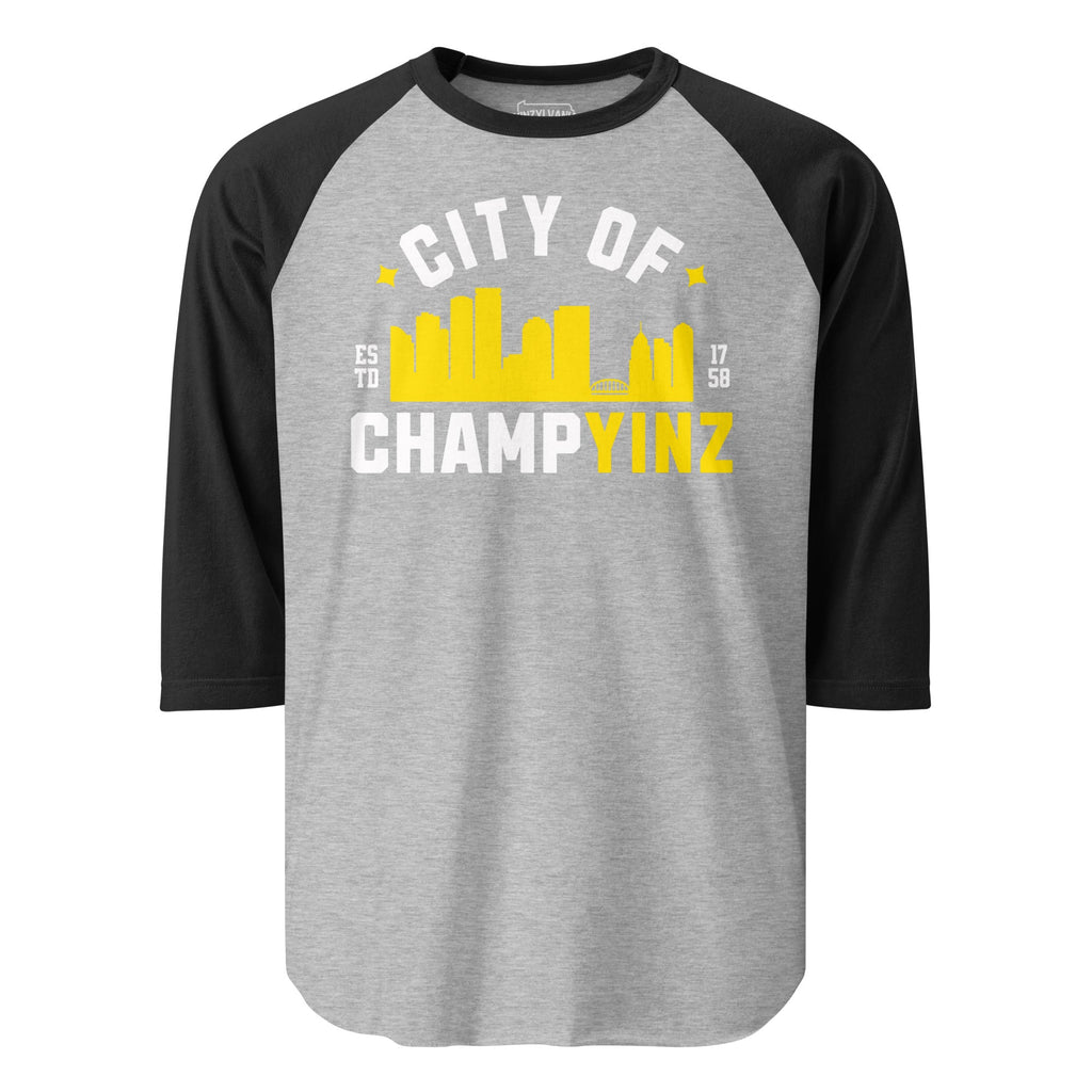 City of ChampYINZ | Baseball Raglan Tee product image 1