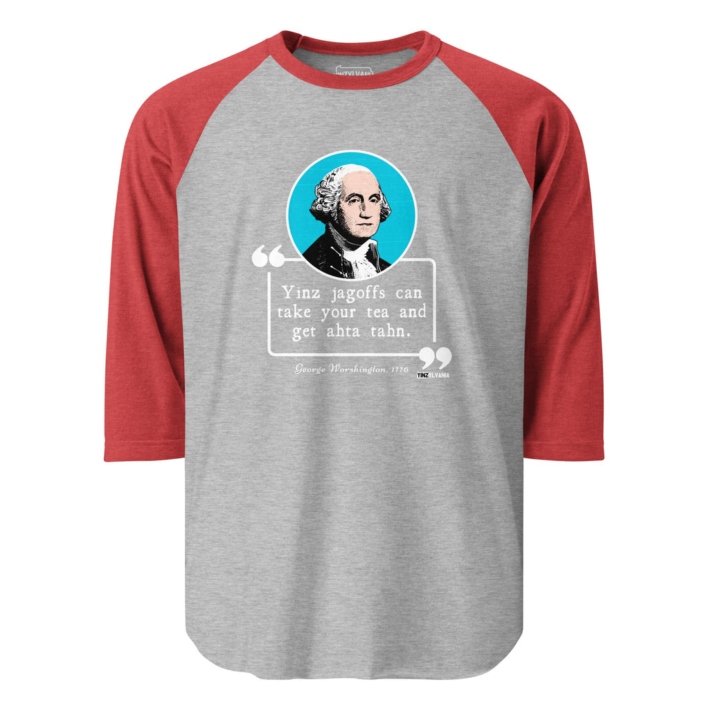 George Worshington Quote | Baseball Raglan Tee product image 7