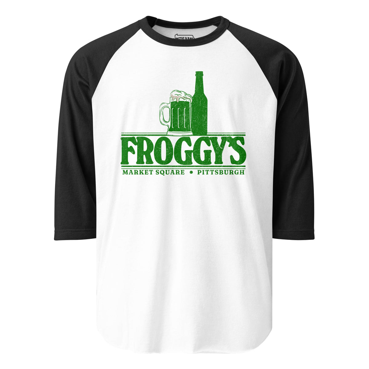 Froggy's Bar, Market Street - Pittsburgh | Baseball Raglan product image 3