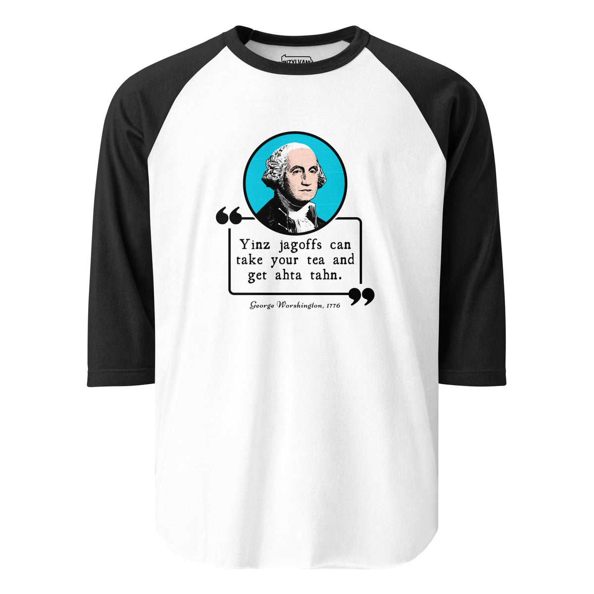 George Worshington Quote | Baseball Raglan Tee product image 1