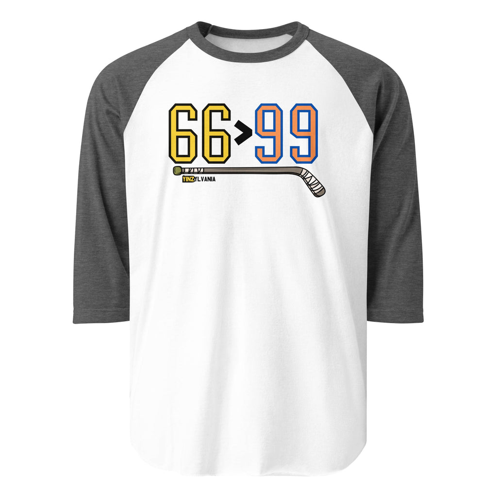 66 > 99 | Baseball Raglan Tee product image 3