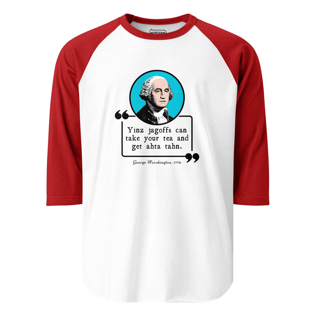 George Worshington Quote | Baseball Raglan Tee product image 3